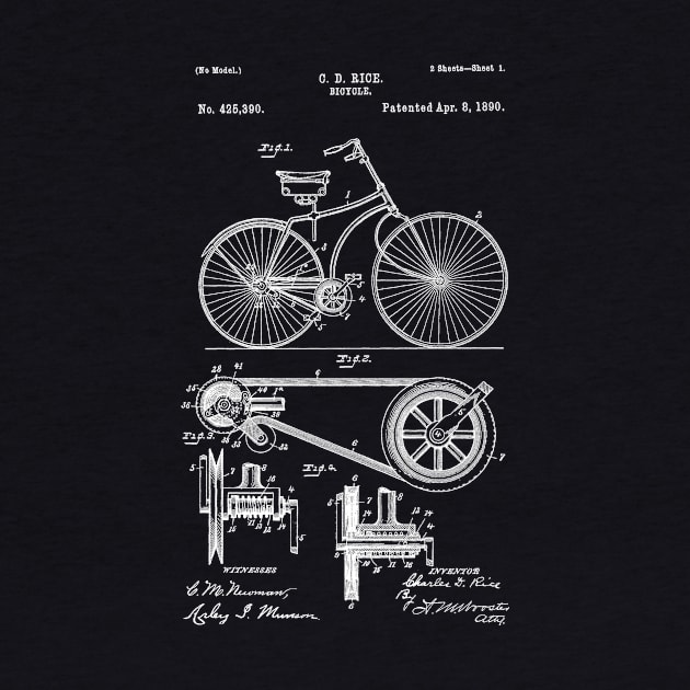Bicycle Patent 1890 by Joodls